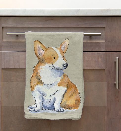 Corgi Tea Towel